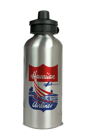 Hawaiian Airlines 1940's Logo Aluminum Water Bottle