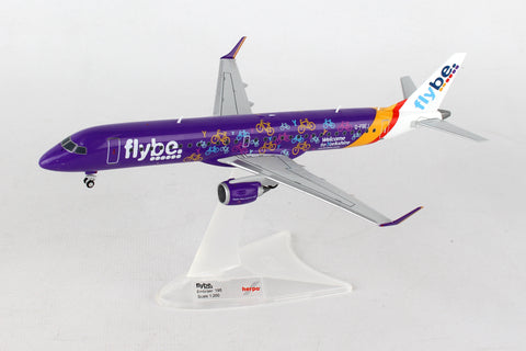 HERPA FLYBE ERJ195 1/200 WELCOME TO YORKSHIRE REG#G-FBEJ (**