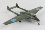 HERPA ROYAL SWEDISH AIR FORCE DH VAMPIRE J28B 1/72 (**)