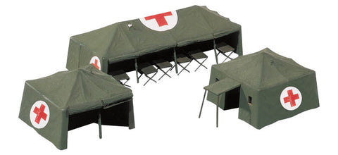 HERPA MLIITARY MEDICAL SERVICE TENTS 1/87