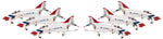 HOGAN USAF THUNDERBIRDS F4E 1/200 6 PLANE SET