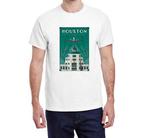 Houston Municipal Airport Poster T-shirt