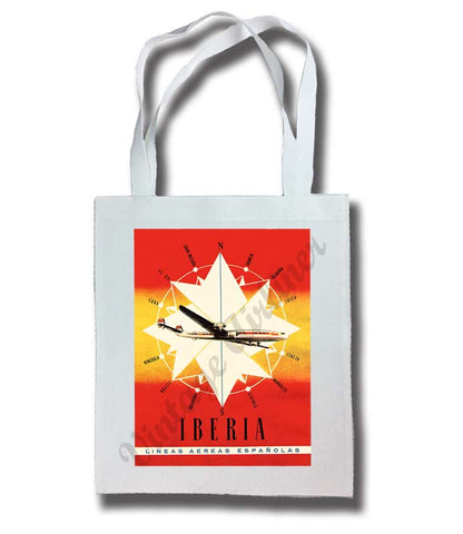 Iberia Airlines 1950's Constellation Tote Bag