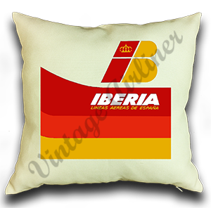Iberia Airlines Logo Linen Pillow Case Cover