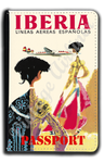 Iberia Airlines 1950's Matador Bag Sticker Passport Case