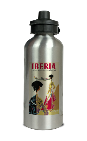 Iberia Airlines 1950's Matador Aluminum Water Bottle
