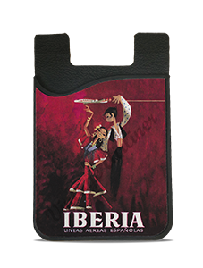 Iberia Airlines 1950's Fandango Dancers Bag Sticker Card Caddy