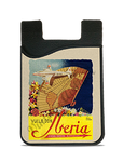 Iberia Airlines 1940's DC-4 South America Bag Sticker Card Caddy