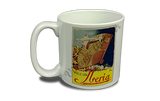 Iberia Airlines 1940's DC-4 South America Bag Sticker  Coffee Mug