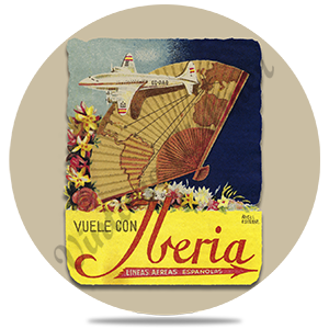 Iberia Airlines 1940's DC-4 South America Round Coaster