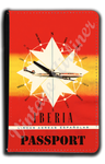 Iberia Airlines 1950's Consteallation Bag Sticker Passport Case