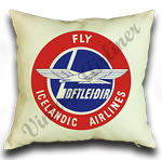 Icelandic Airlines Logo Linen Pillow Case Cover