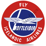 Icelandic Airlines Logo Round Coaster