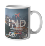 Indianapolis Baggage Tag Art Coffee Mug