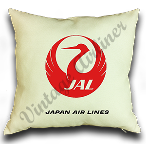 Japan Airlines Logo Linen Pillow Case Cover