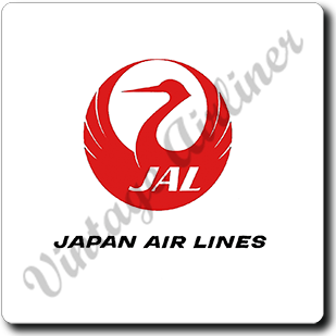 Japan Airlines Logo Square Coaster