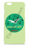 Japan Airlines 1960's Vintage Bag Sticker Phone Case