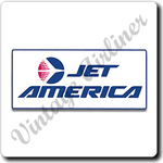 Jet America Logo Square Coaster