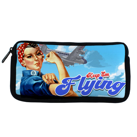 Keep Them Flying United Vintage Travel Pouch