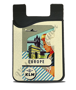 KLM  Vintage Europe Card Caddy