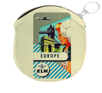 KLM Vintage Europe Round Coin Purse