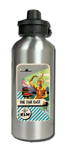 KLM Vintage The Far East Aluminum Water Bottle