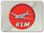 KLM Vintage Bag Sticker Glass Cutting Board