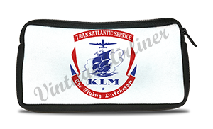 KLM Trans-Atlantic Vintage Bag Sticker Travel Pouch