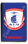 KLM Trans-Atlantic Vintage Bag Sticker Passport Case