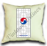 Korean Air Timetable Cover Linen Pillow Case Cover