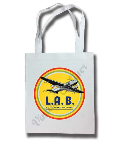 L.A.B. Lloyd Aéreo Boliviano 1950's Vintage Tote Bag