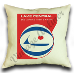 Lake Central Airlines Last Logo Linen Pillow Case Cover