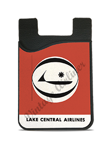 Lake Central Airlines Bag Sticker Card Caddy
