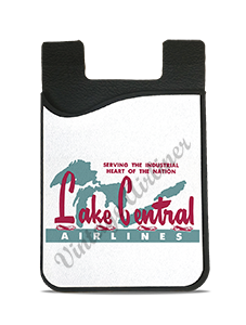 Lake Central Airlines 1950's Bag Sticker Card Caddy