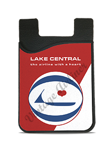 Lake Central Airlines Logo Card Caddy