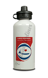 Lake Central Airlines Logo Aluminum Water Bottle