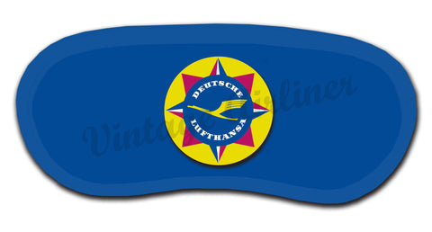 Lufthansa 1950's Vintage Bag Sticker Sleep Mask