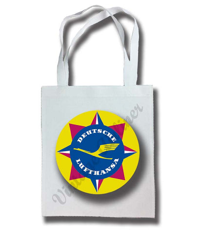 Lufthansa 1950's Vintage Tote Bag