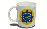 Lufthansa 1950's Vintage Bag Sticker  Coffee Mug