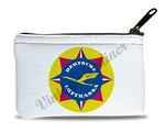 Lufthansa Airlines 1950's Vintage Bag Sticker Rectangular Coin Purse