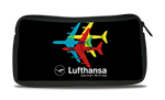Lufthansa 1970's Vintage Bag Sticker Travel Pouch