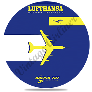 Lufthansa Airlines Timetable Cover Round Coaster