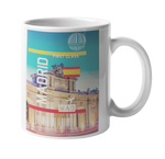 Madrid Baggage Tag Art Coffee Mug