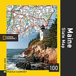 National Geographic Mini-Puzzles - Maine by New York Puzzle Company - (100 pieces)