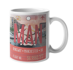 Manchester Baggage Tag Art Coffee Mug