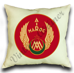 Air Maroc 1940's Vintage Bag Sticker Linen Pillow Case Cover