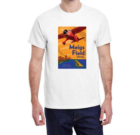 Chicago Meigs Field Airport Poster T-shirt