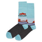 Portland Men's Travel Themed Crew Socks