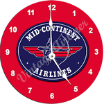 Mid-Continent Airlines Wall Clock