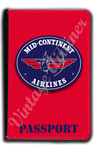 Mid-Continent Airlines Logo Passport Case